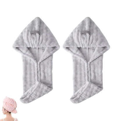 Ultra Absorbent Fast-Drying Hair Turban