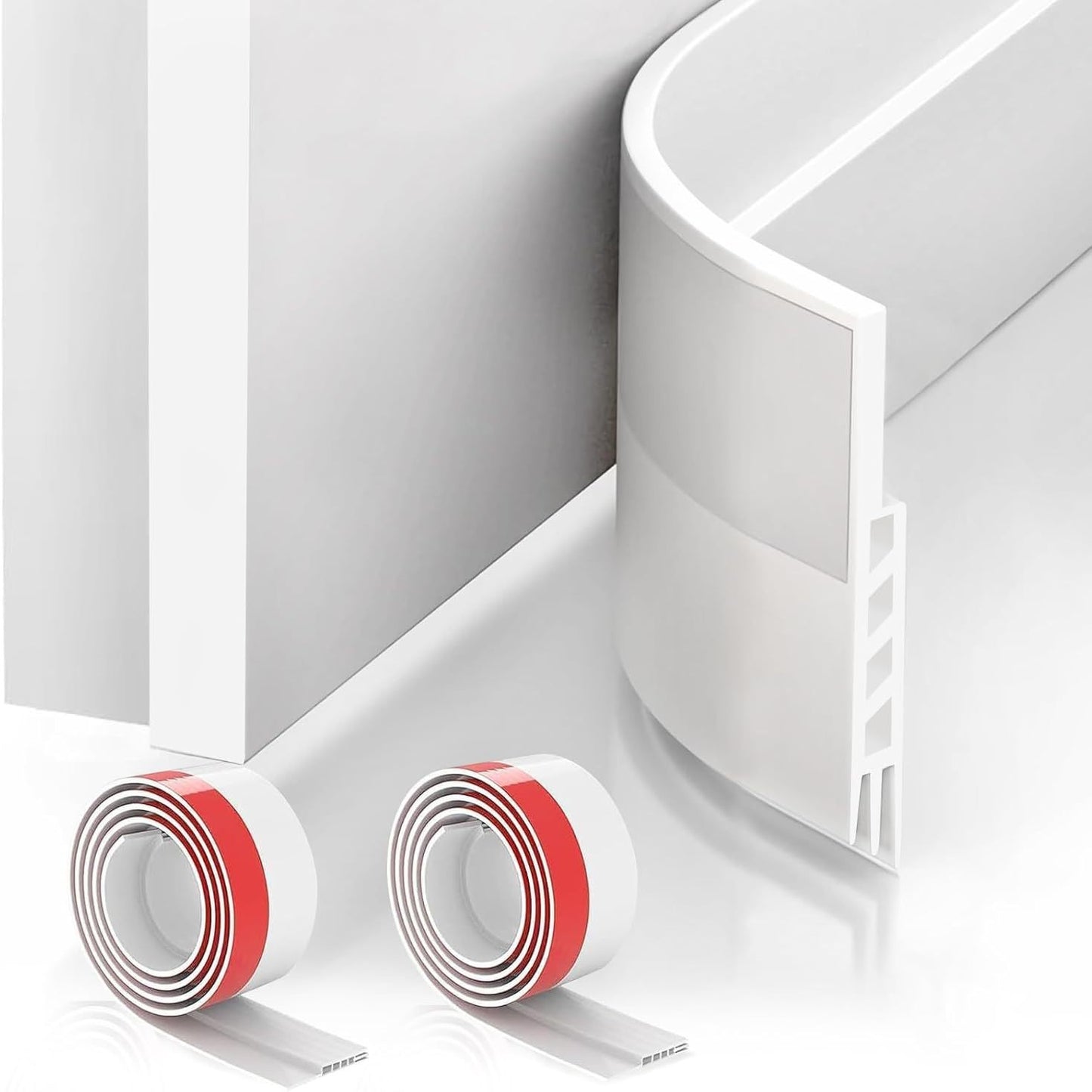 2 Pcs Silicone Weather Stripping Door Bottom