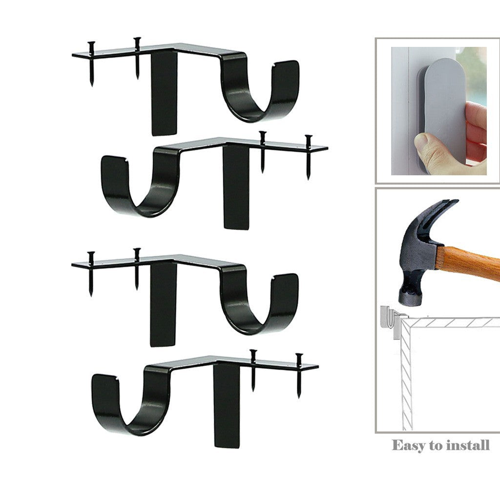 4-Piece Curtain Rod Bracket Set