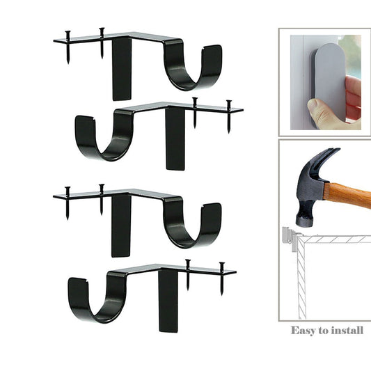 4-Piece Curtain Rod Bracket Set