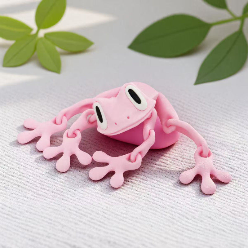 3D Printed Frog Fridge Magnets for Home Office Decoration