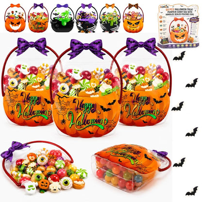 24 PCS Halloween Resealable Treat Candy Bags