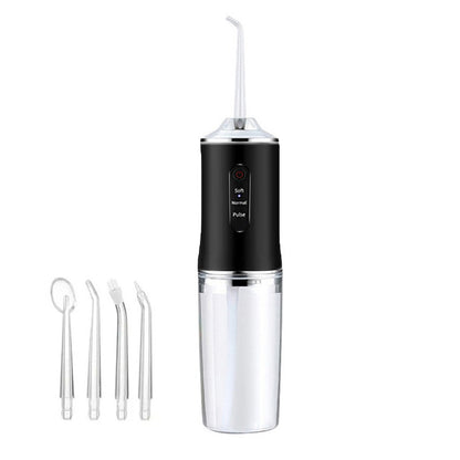 Electric Water Flosser Cordless for Teeth 3 Modes 4 Jet Tips Flossing