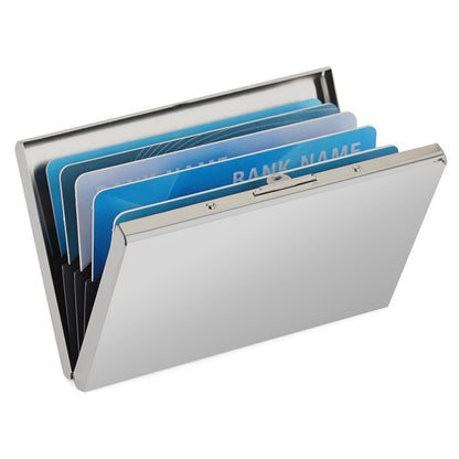 Credit Card Holder Wallet Stainless Steel Card Case RFID Blocking