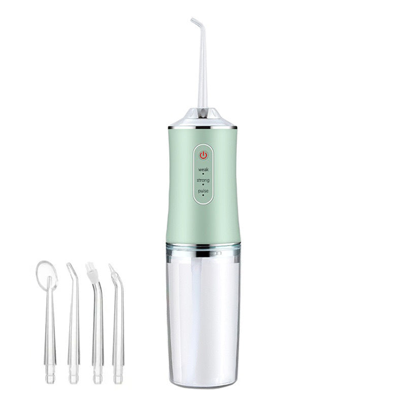 Electric Water Flosser Cordless for Teeth 3 Modes 4 Jet Tips Flossing