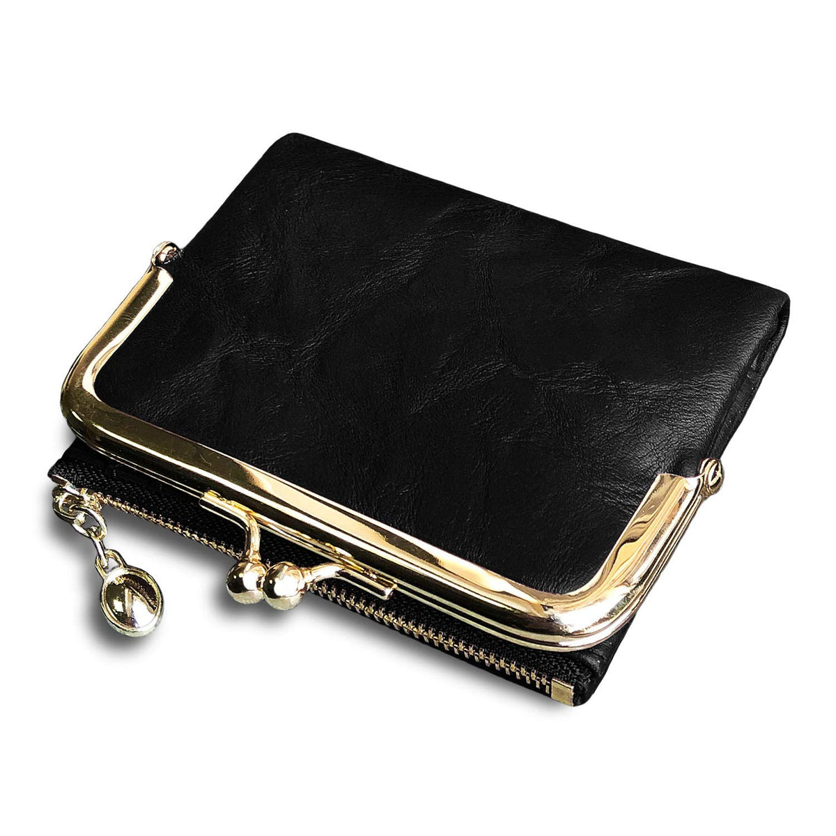 Womens Wallet RFID Small Compact Bifold Leather Vintage Wallet
