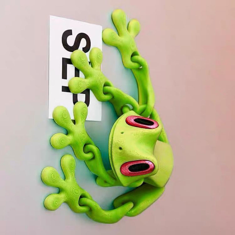 3D Printed Frog Fridge Magnets for Home Office Decoration