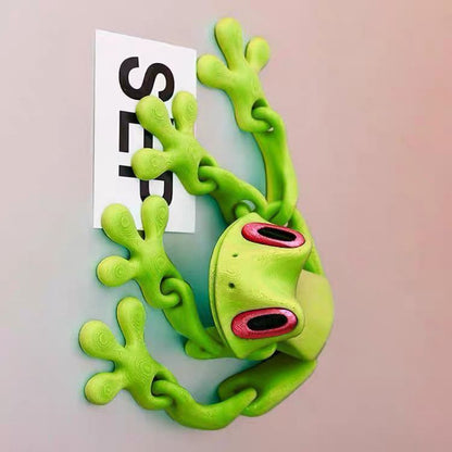 3D Printed Frog Fridge Magnets for Home Office Decoration