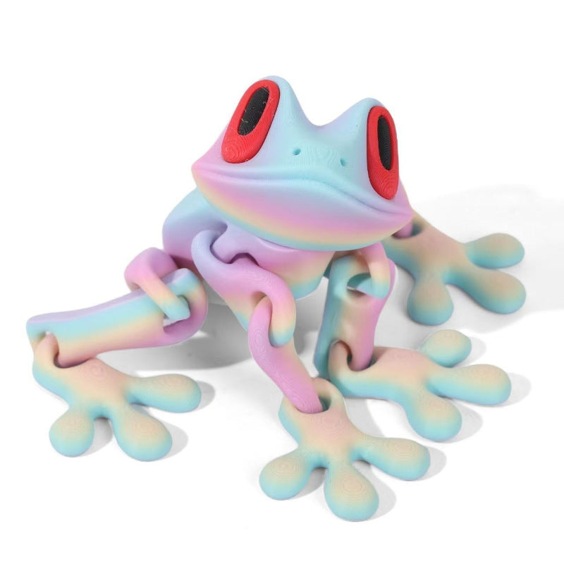 3D Printed Frog Fridge Magnets for Home Office Decoration