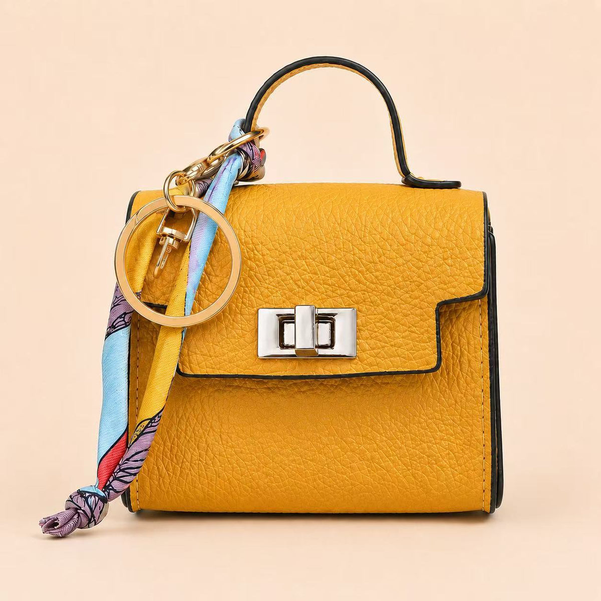 Mini Square Bag Pendant Keychain