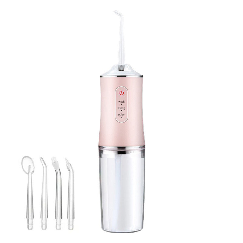 Electric Water Flosser Cordless for Teeth 3 Modes 4 Jet Tips Flossing