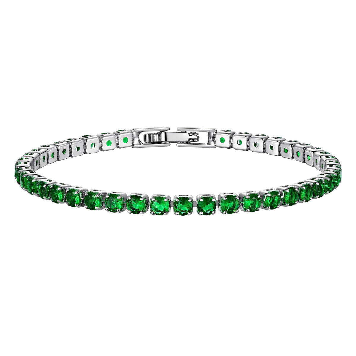 Plated Colorful Tennis Bracelets for Women