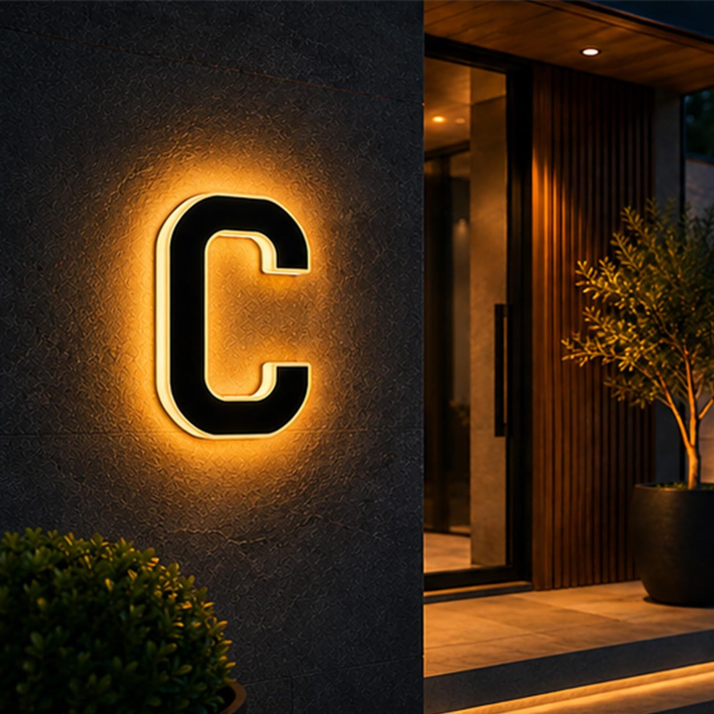 Solar House Numbers For Outside