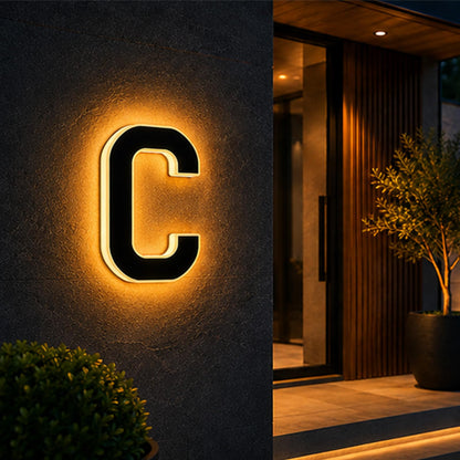 Solar House Numbers For Outside