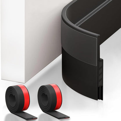 2 Pcs Silicone Weather Stripping Door Bottom