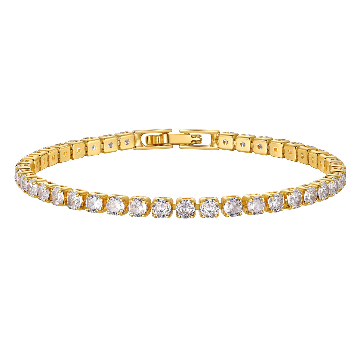 Plated Colorful Tennis Bracelets for Women