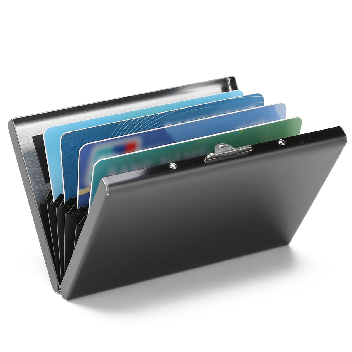 Credit Card Holder Wallet Stainless Steel Card Case RFID Blocking