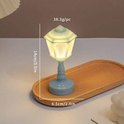 Cute Tiny Pink Vintage Lotus Mini Table Lamp Led Bedside