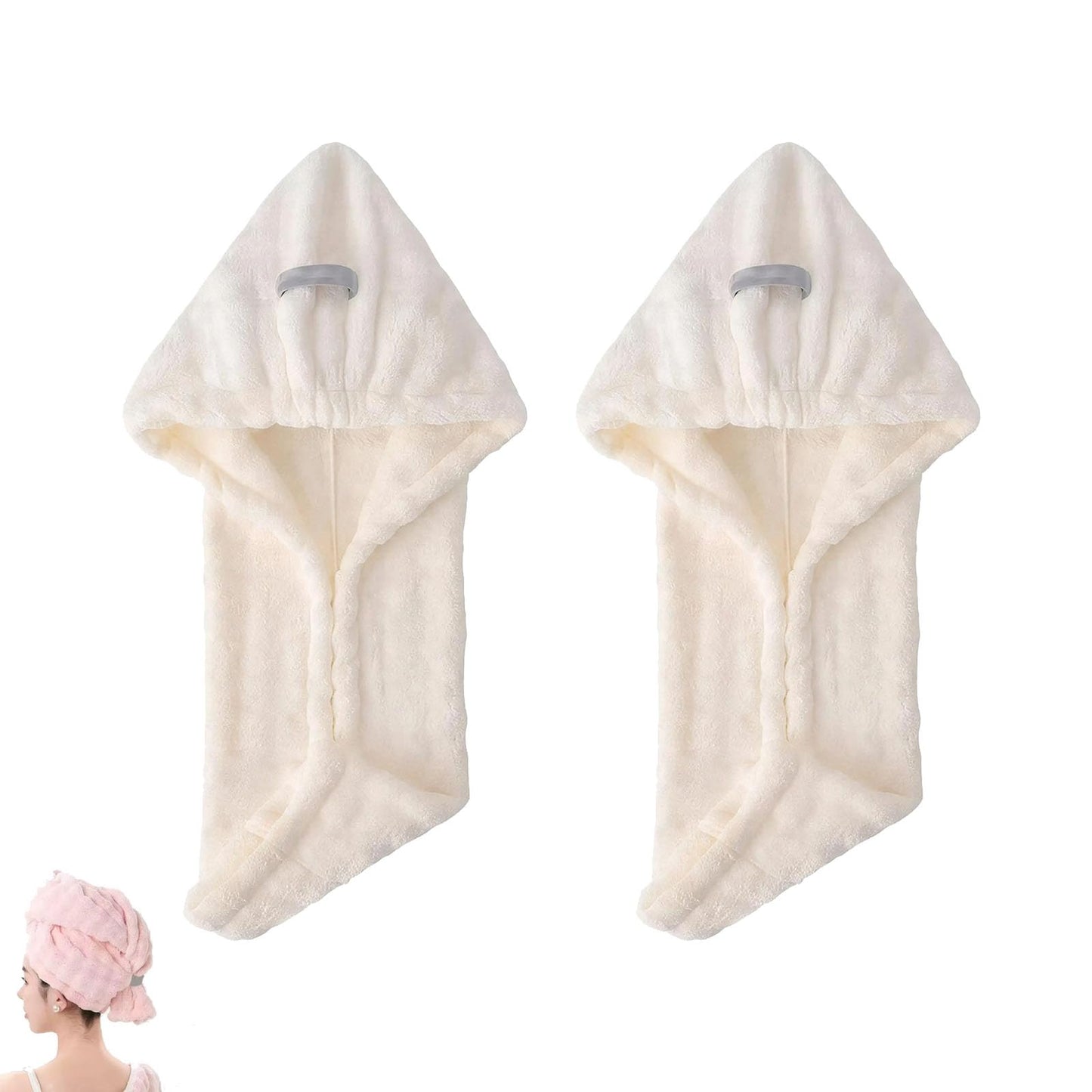 Ultra Absorbent Fast-Drying Hair Turban