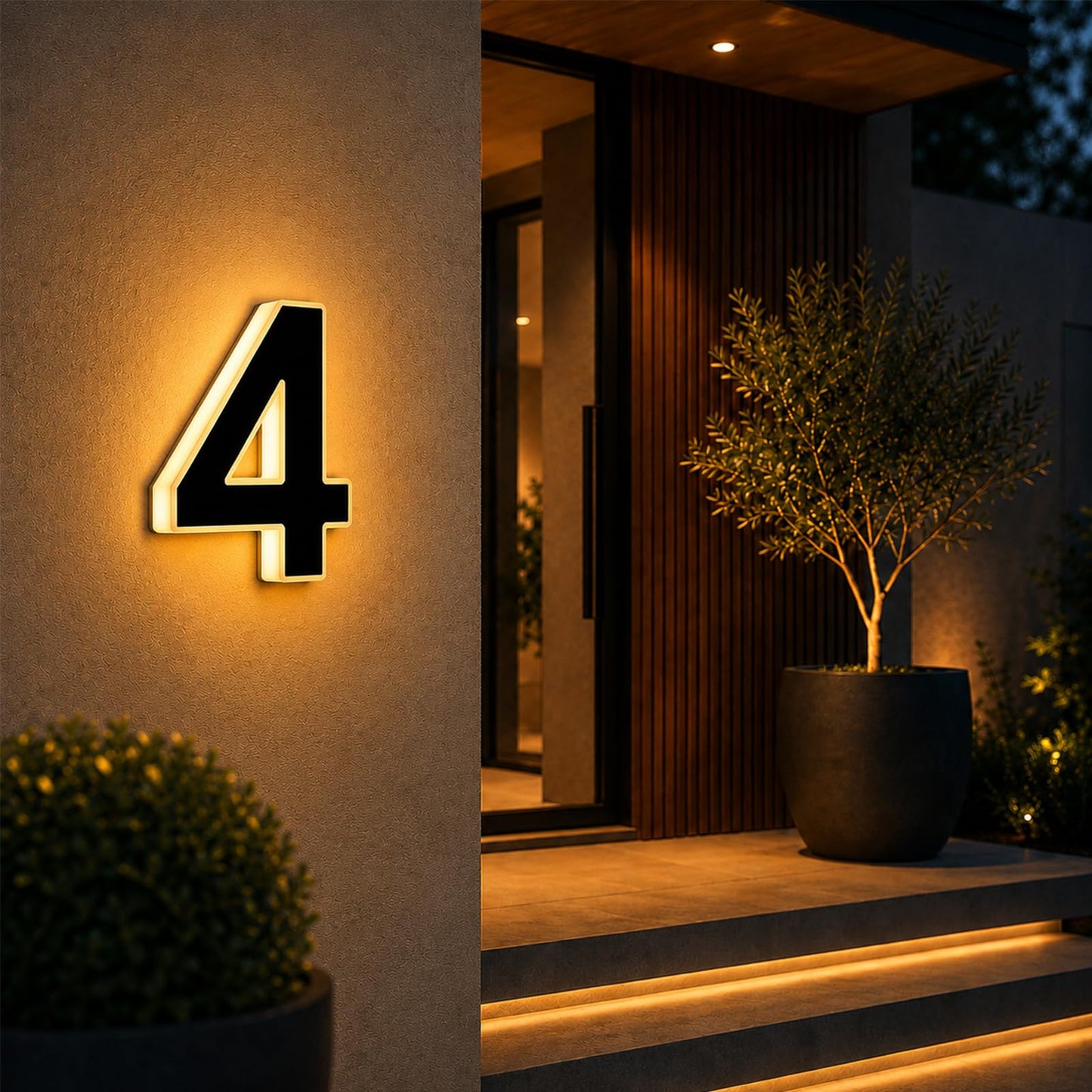 Solar House Numbers For Outside