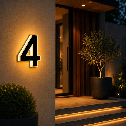 Solar House Numbers For Outside
