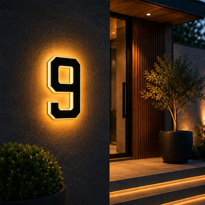 Solar House Numbers For Outside