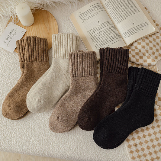 Winter Soft Thermal Cotton Knit Socks