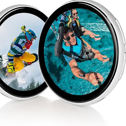 Digital Badge Pin Display with 1.8'' IPS Touch Screen – Custom Photo Slideshow & GIF Display via Bluetooth
