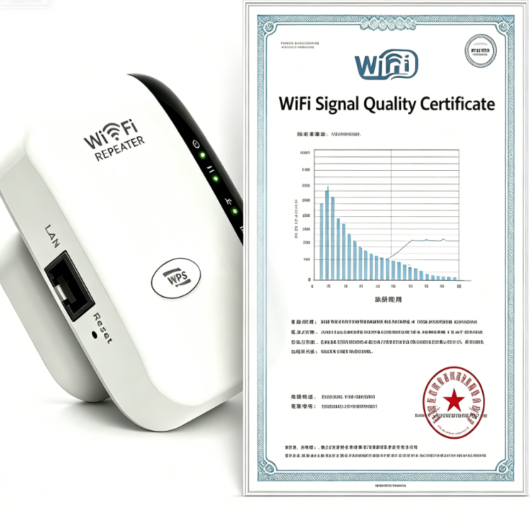 WiFi Extender Signal Booster – 1000Mbps Wireless Range Repeater, Covers Up to 1200 Sq.ft & 30 Devices (2.4GHz)