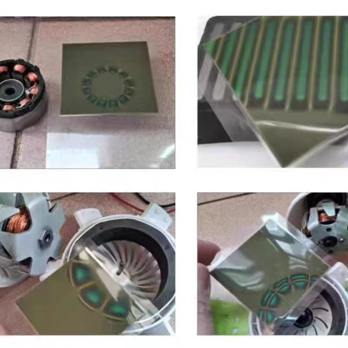 Green Magnetic Field Visualization Film