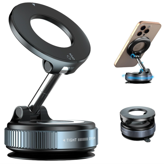 Upgraded Vacuum Magnetic Phone Holder for Magsafe, 108+ LBS Ultra Suction