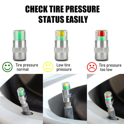 8 PCS Tire Pressure Monitor Valve Stem Caps