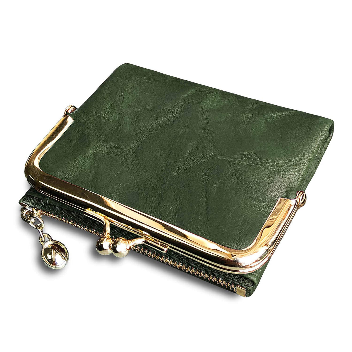 Womens Wallet RFID Small Compact Bifold Leather Vintage Wallet