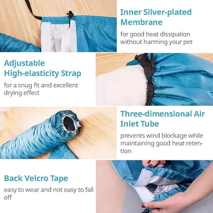 Dog Drying Bag , Suit for Small, Medium & Large Dogs and Cats