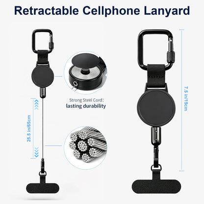 Anti Theft Phone Tether Retractable Cell Phone Lanyard