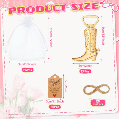Cowboy Boot Bottle Opener Party Favor Western Party Favor