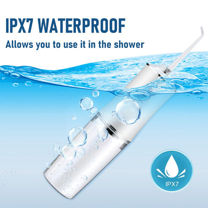 Electric Water Flosser Cordless for Teeth 3 Modes 4 Jet Tips Flossing
