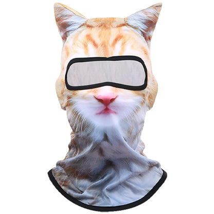 3D Cat Ski Balaclava Sheisty Face Mask with Ears Cute Animal