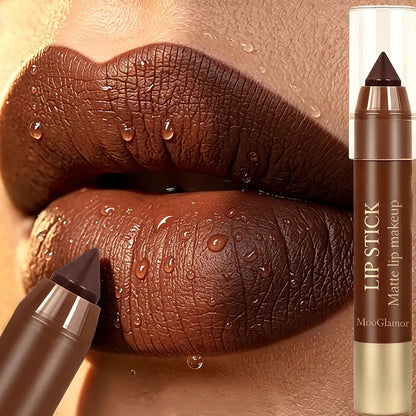 6 Matte Cream Lip Pencil Set - Long-Lasting, Waterproof And Smudge-Proof