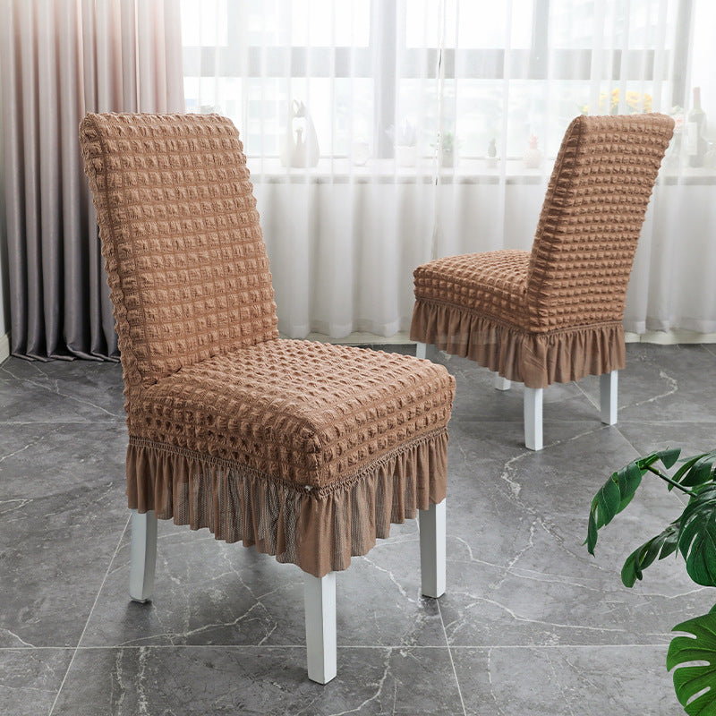 Chair Slipcovers with Skirt for Hotel Home Decor
