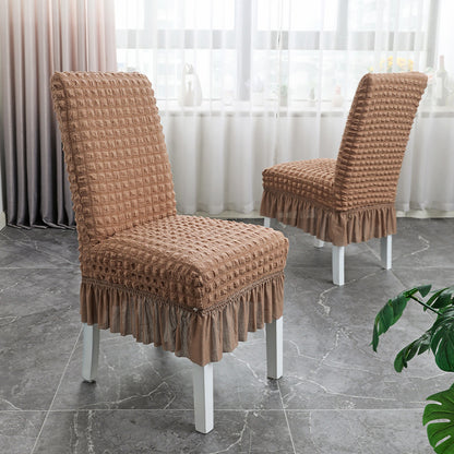 Chair Slipcovers with Skirt for Hotel Home Decor