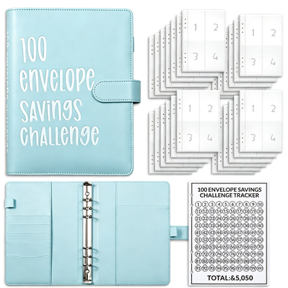 100 Envelopes Money Saving Challenge Budget Planner with Cash Envelopes
