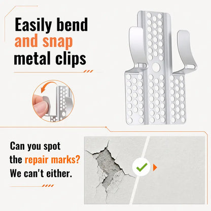 10Pcs Drywall Clips with Screws, Professional Wall Hole Repair Kit