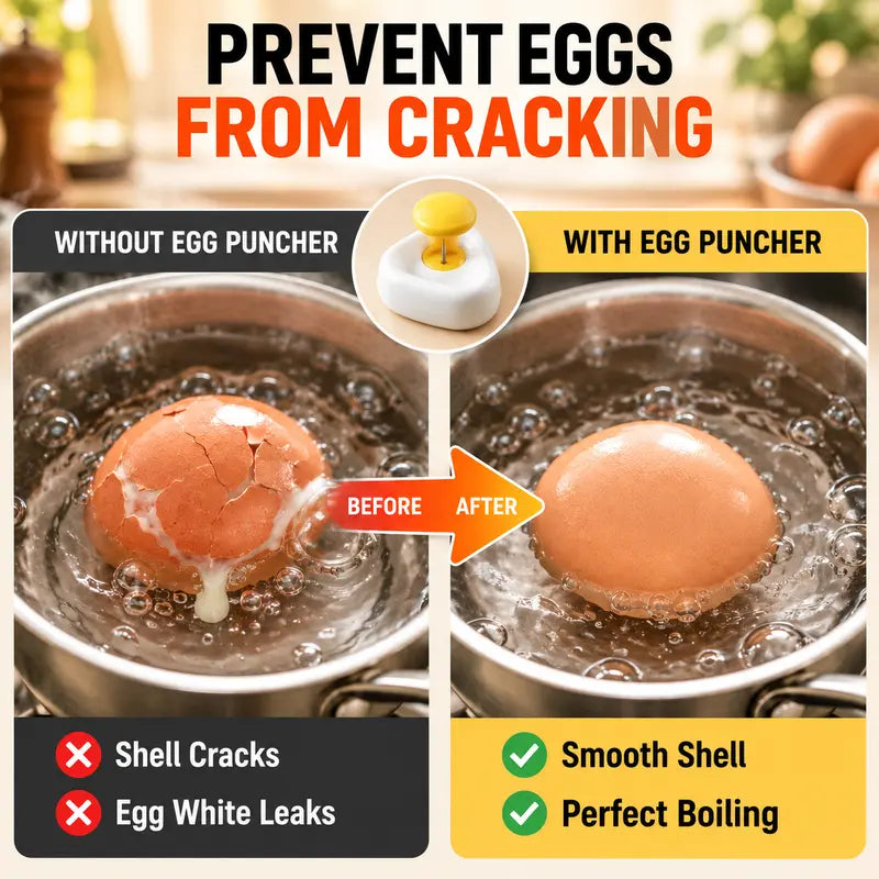 2 Pcs Egg Piercer for Raw Eggs, Hard Boiled Eggs Peeler