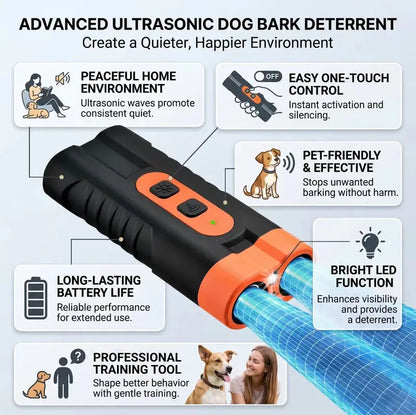 2-In-1 Dog Barking Deterrent Training Tool, Safe Behavior Correction