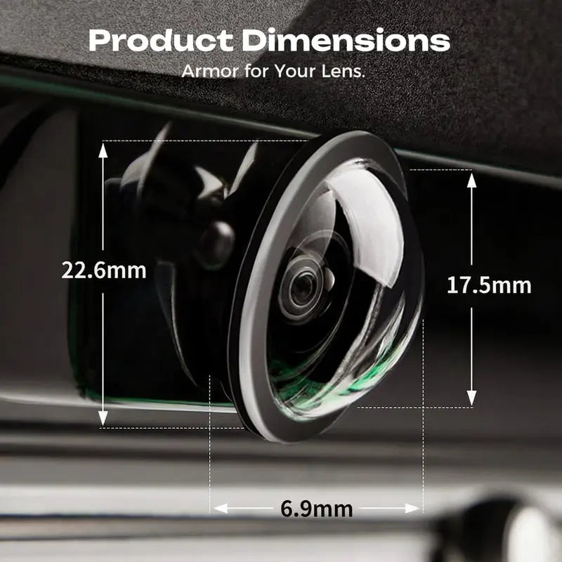 8Pcs Car Camera Lens Protector,  Anti-Scratch Waterproof