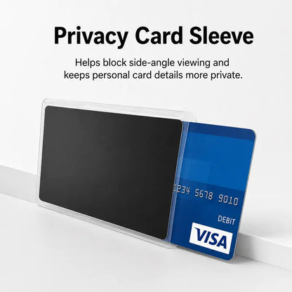 Anti-Spy Privacy Card Sleeve, Protective Card Holder with Privacy Film-10 Pcs