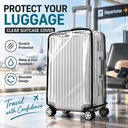 Clear Luggage Cover, Transparent Suitcase Protector-Reusable