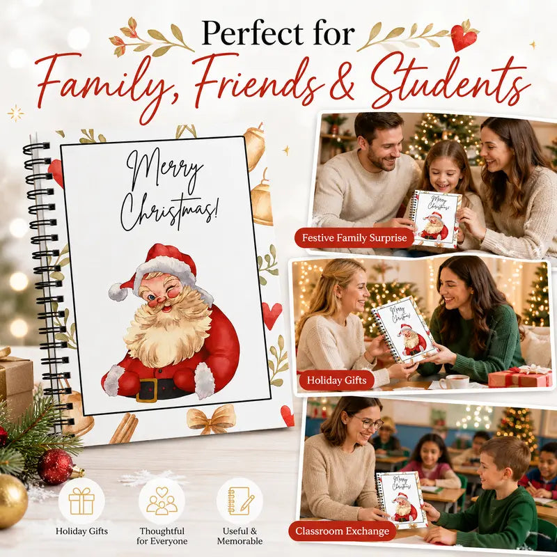 Christmas Gift Card Book-DIY Spiral-Bound Holder Book