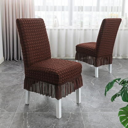 Chair Slipcovers with Skirt for Hotel Home Decor